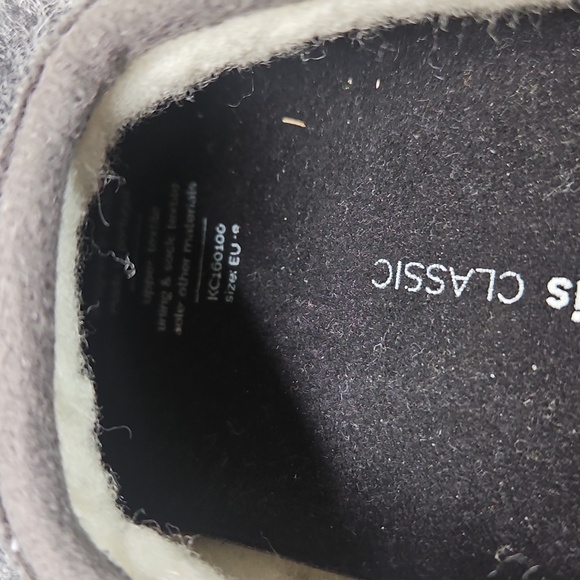 Mahabis Kids's Classic Wool Slippers Dark Grey Green Sole Kids Size EU 28 US 11 - Picture 5 of 9